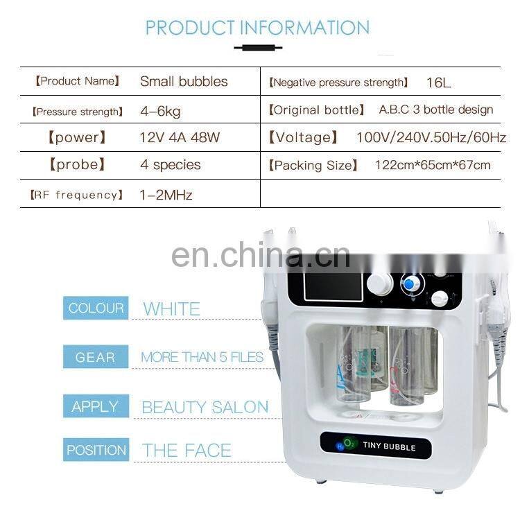 2019 Newest Portable 4 in 1 Hydra Dermabrasion BIO Oxygen Spray Ultrasonic Microdermabrasion Facial Machine
