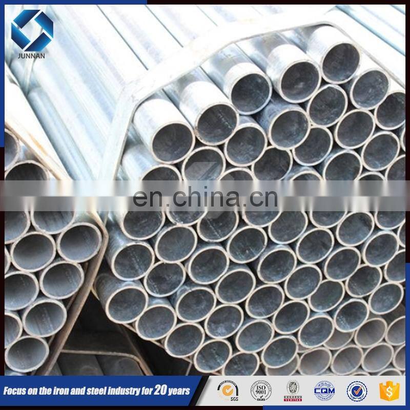 JUNNAN En10210 Erw Pipe Hot Dipped Galvanized Steel Pipe Oil Drilling Pipe