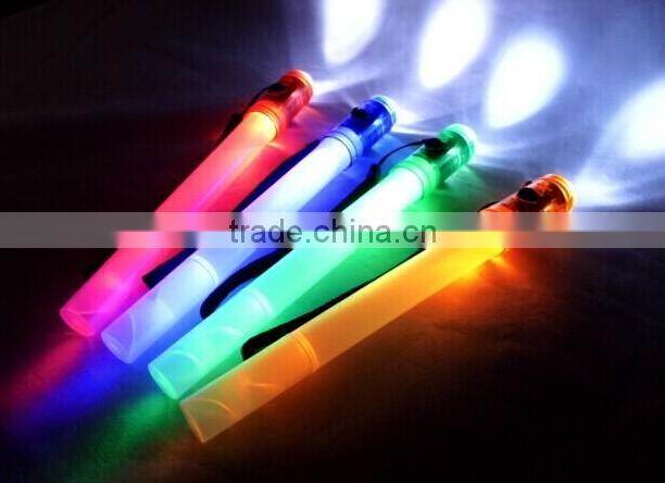 Custom wholesale plastic whistle with led light and flash light