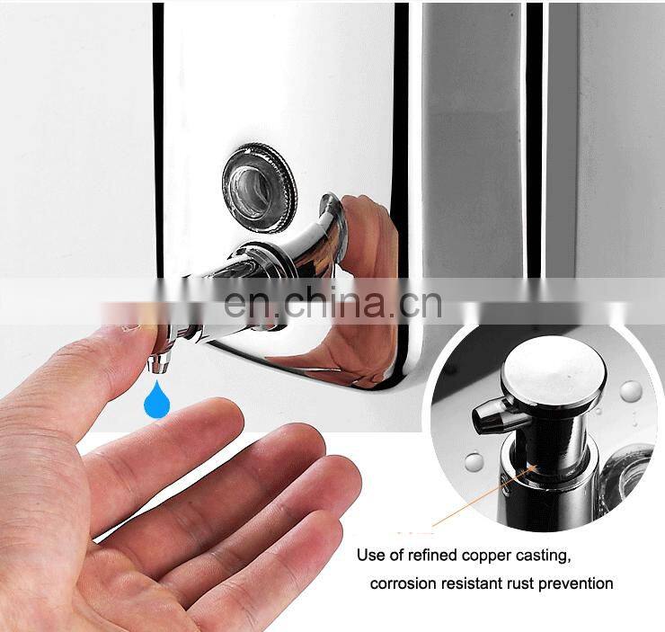 304 Stainless Steel Manual shampoo and shower gel dispenser for hotel