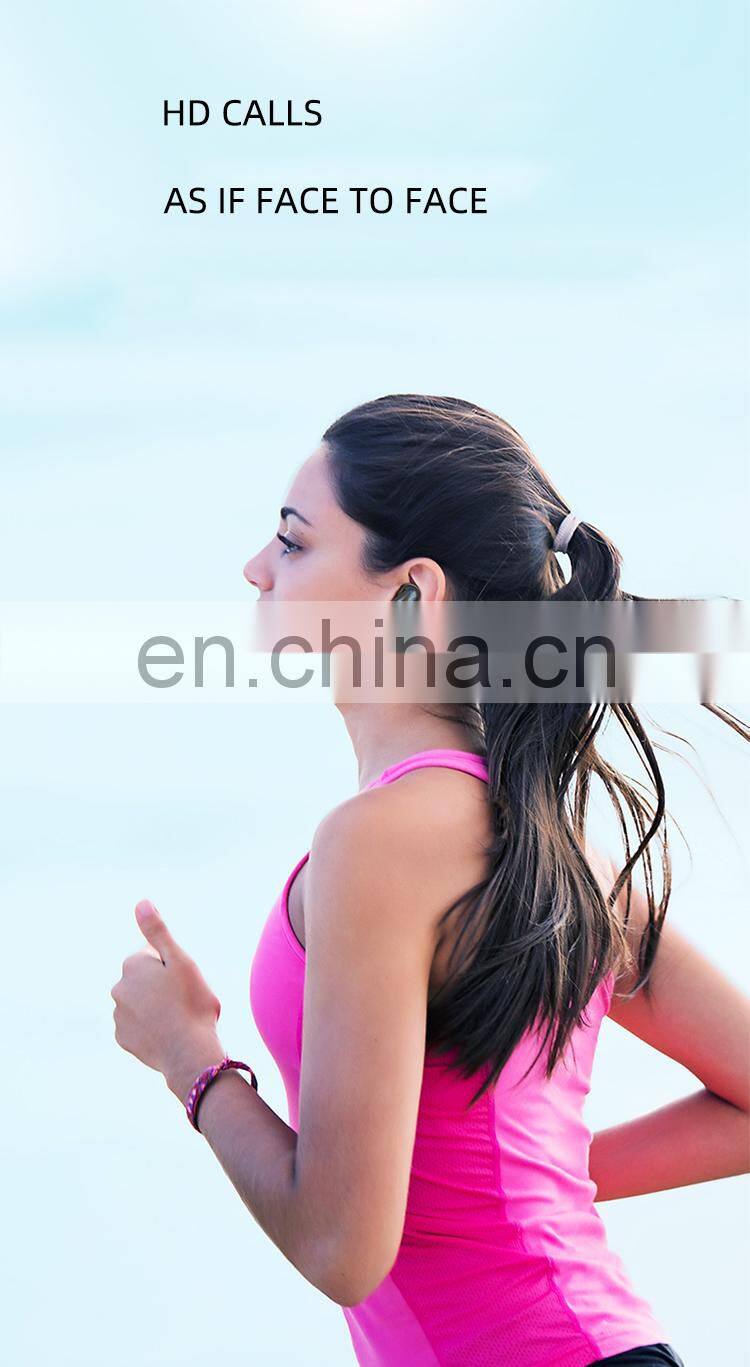 Wholesale E68 acoustic earbuds super mini sports headphone tws earphone with charging cases