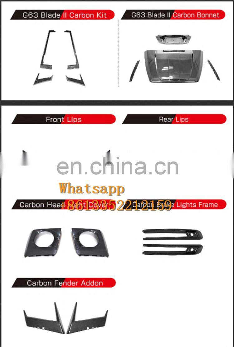 2020y G wagon W464 G63 G500 G350 front bumper fender lights rear bumper new G body kit for cars W463A G63 B900 W464 autoparts