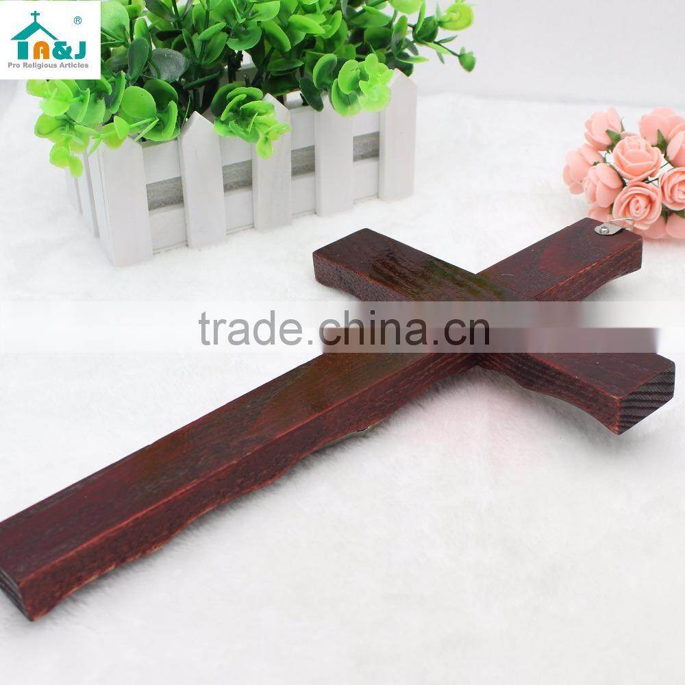 Hand Carved Wood Wall Crucifix