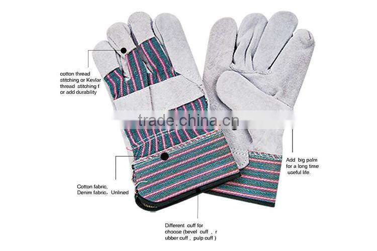 Full Palm Cowhide Leather Safety Gloves LG010