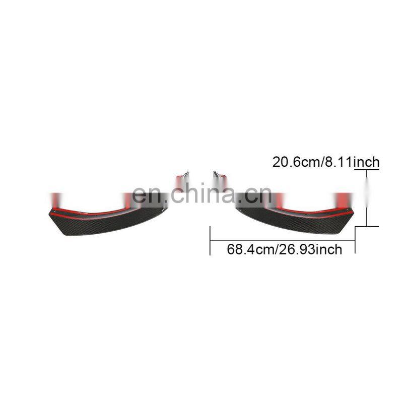 GLA Class Carbon Fiber Front Bumper Aprons for Mercedes GLA250 GLA45 AMG 2017-2019