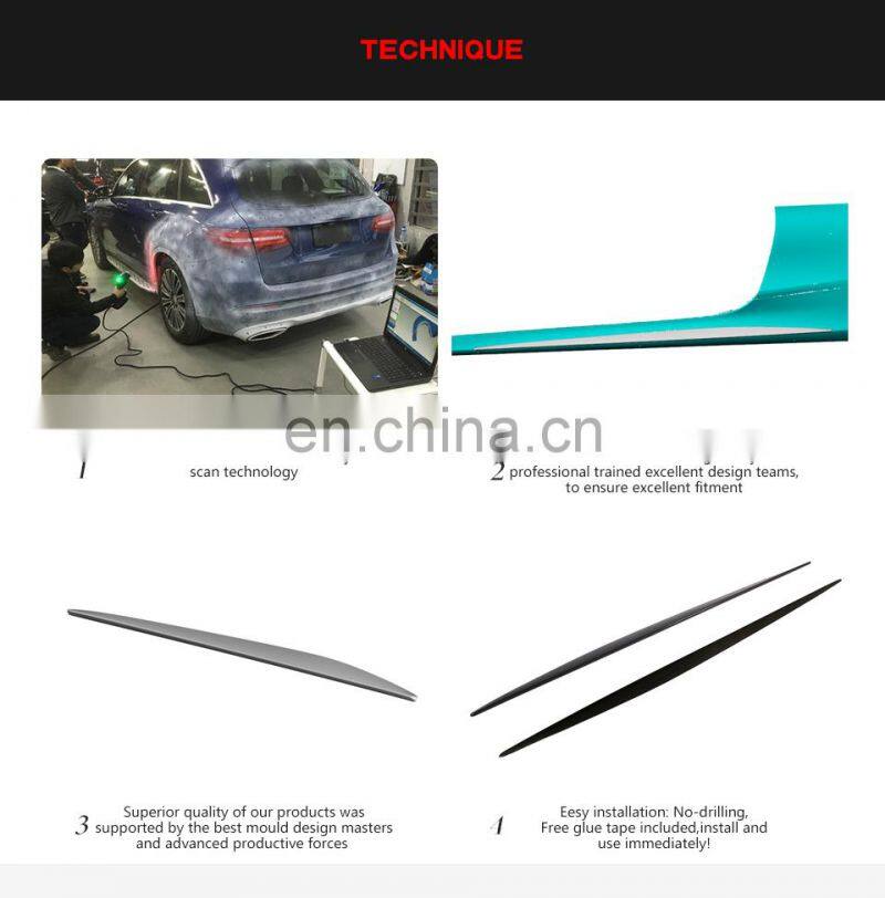 S500 S550 S Class Carbon Fiber Side Skirts Extension for Mercedes Benz S65 S63 AMG Coupe 2-Door