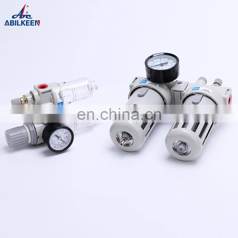 FRL AFC2000 Pneumatic Air Combination Filter Two Unit Pressure Drain Air Filter Regulator With Lubricator Gauge