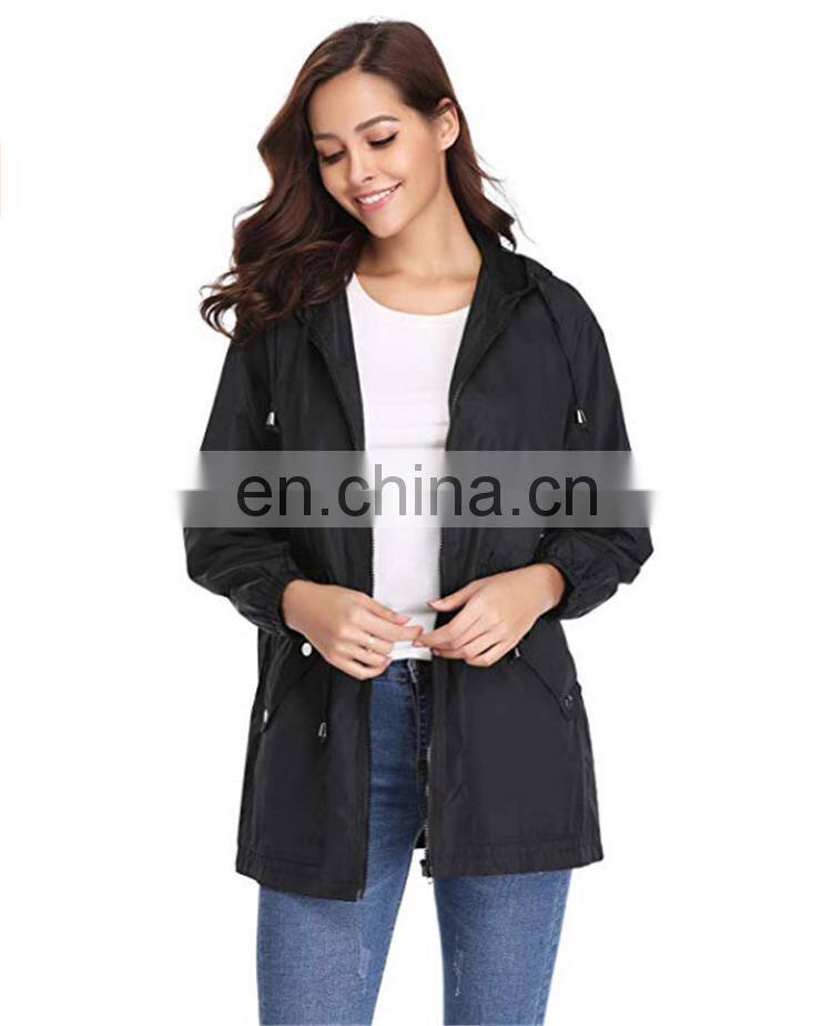 Wholesale custom brand womens jackets denim outdoor waterproof down jacket custom hoodies plus size coat