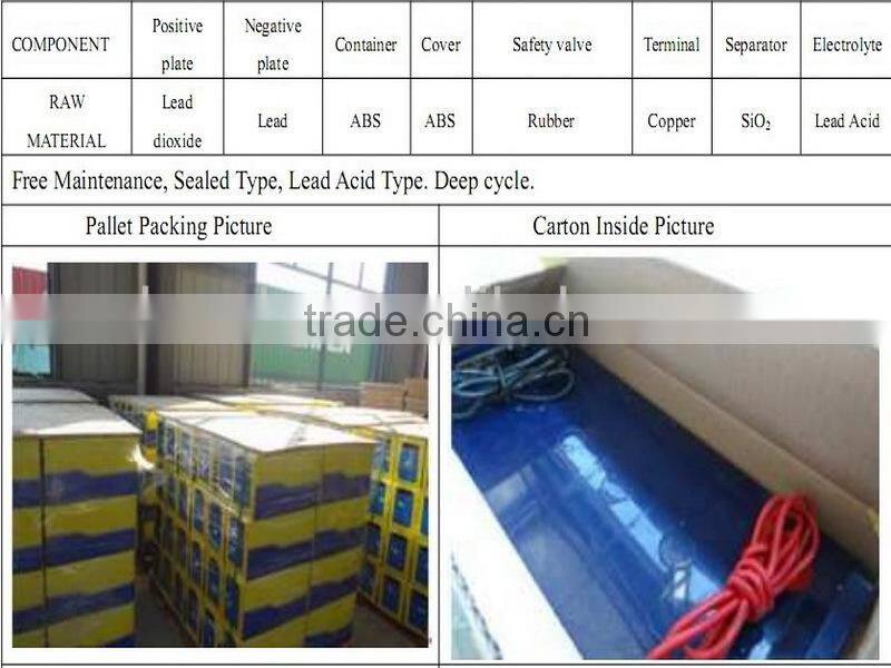 Eco-friendly 12v 100ah ups battery with long lifispan