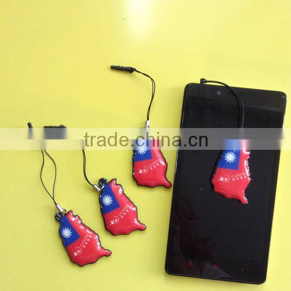 fashion soft pvc phone plug bow phone dust plug