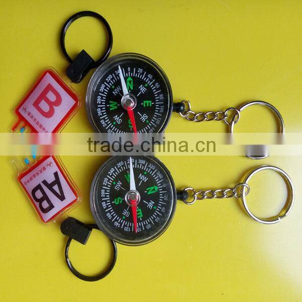 Factory Cheap promotions Fashion Compass Keychain