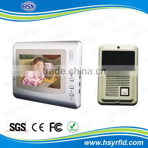 Door access control system multi apartments wired intercom 2 way video doorphone