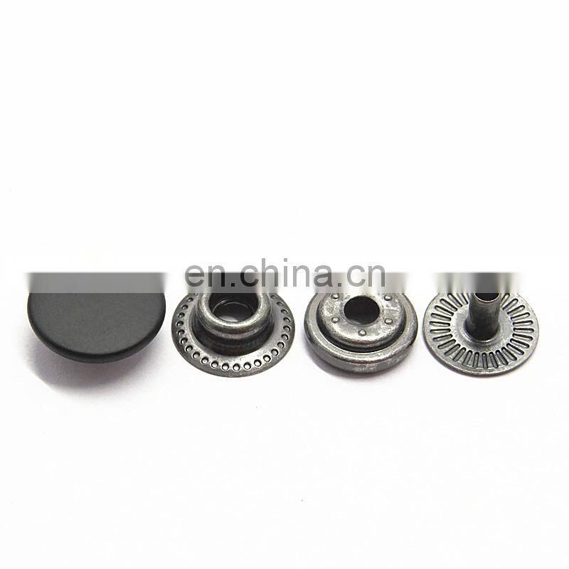 20mm Black Metal Hidden Press Snap Button