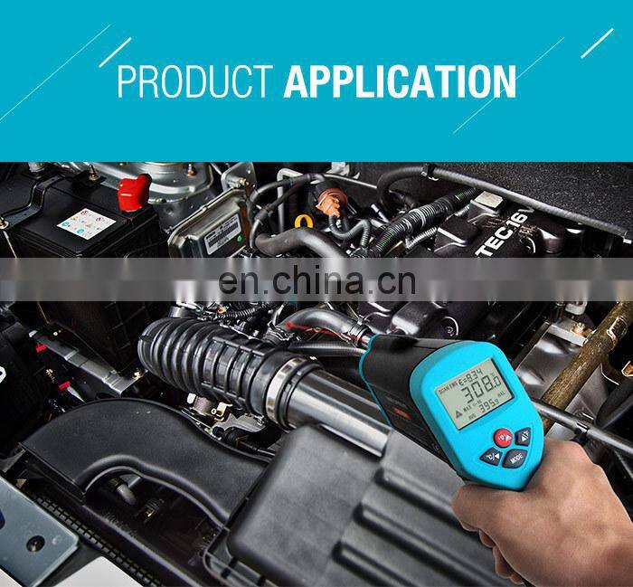 ALLOSUN EM528 Non-contact Digital IR Infrared Laser Thermometer Temperature Gun for industry Meter LCD