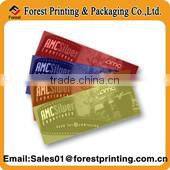 Newest Printed airline ticket printing Cosmetics Colorful