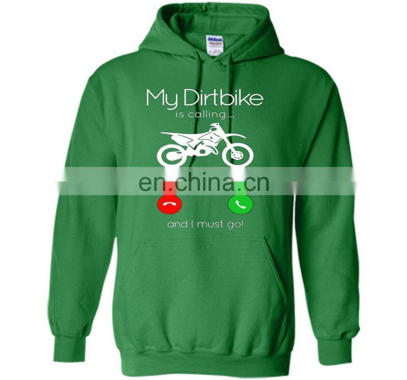 OEM Rubber Print Fitness Pullover Workout DIRT BIKE MOTOCROSS Biker Drawstring Man Sweatshirts Hoodies