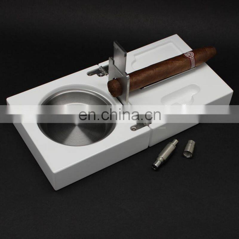 custom logo wood cigar ashtray for wholesale wooden cigar ashtray