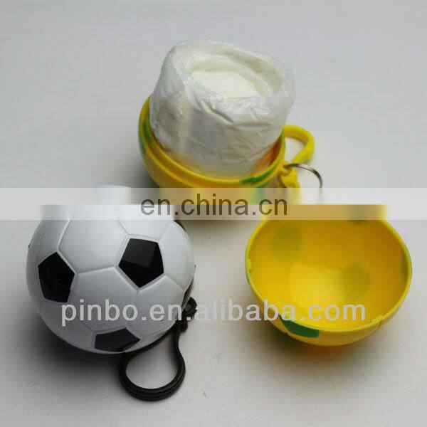 Keyring Rain Disposable Raincoat with Ball