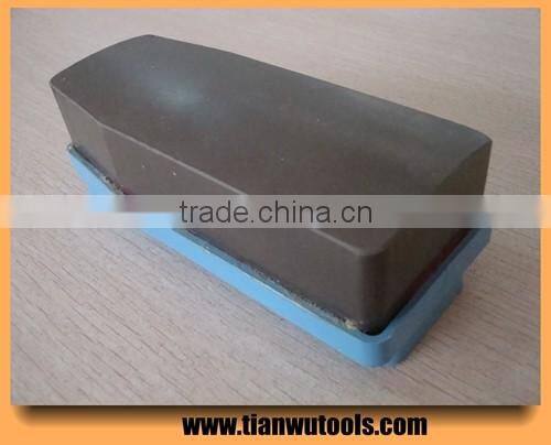 Triangle abrasive diamond resin fickert for grinding granite slab