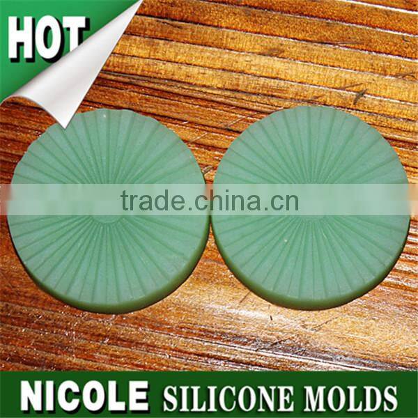 Nicole factory Q0063 handmade round shape silicone icing sugar decoration mold