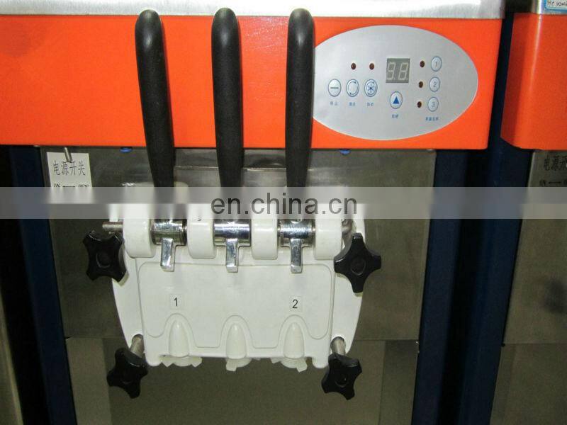 High productivity and low consumption used commercial soft serve 3 flavor vending Ice cream machine/soft ice cream
