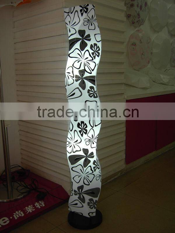 colorful plastic floor standing lamp / lamppost