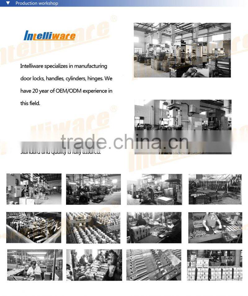 Hot selling black plated mortise lock with stainless steel