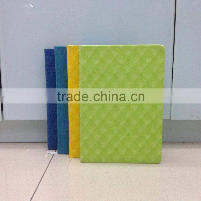 Color edge notebook with PU leather cover