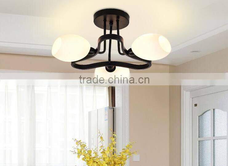 2016 new black wrought iron chandelier