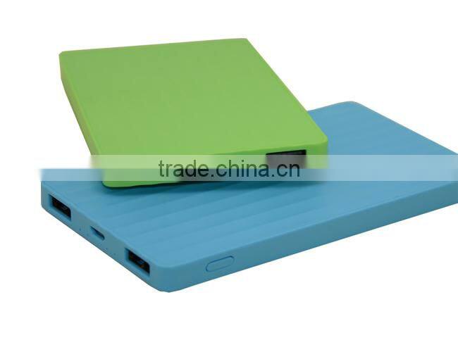 portable 5v lipo battery power bank hot new products for 2015 Most popular 4000mah super slim mobile power bank