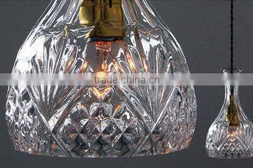3 Pcs New Modern Clear Glass Wine Bottle Type Lamp Pendant