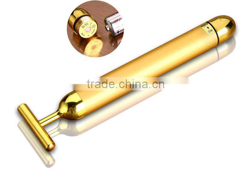Handheld waterproof 24k gold energy beauty bar facial beauty bar