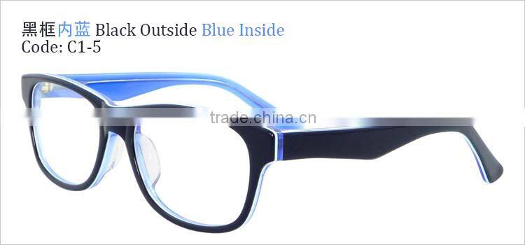 classic big full rim acetate eyeglasses frames for fashion women