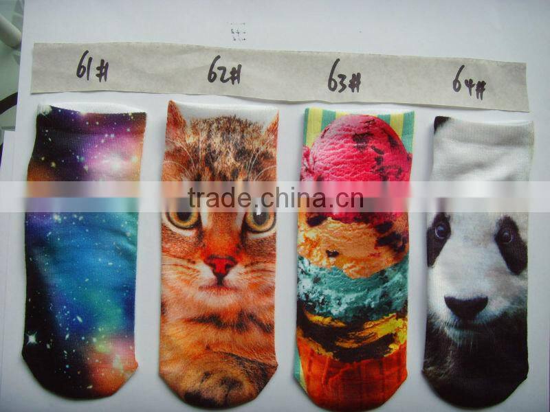 Custom Spring 200N Knitted Printed Sock