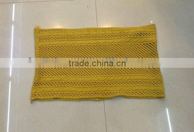 Holey Circle Women Knitted Acrylic Winter Scarf