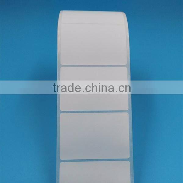 low price customized paper material plain label sticker