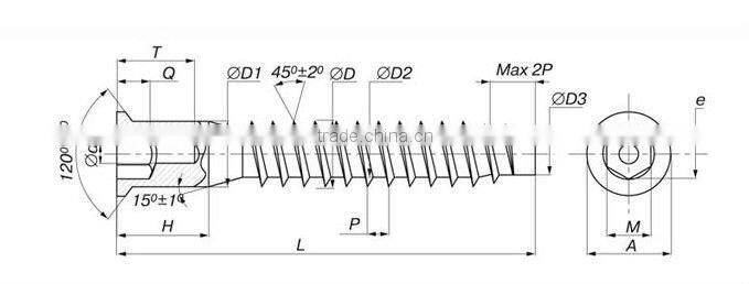 furniture Confirmat screw