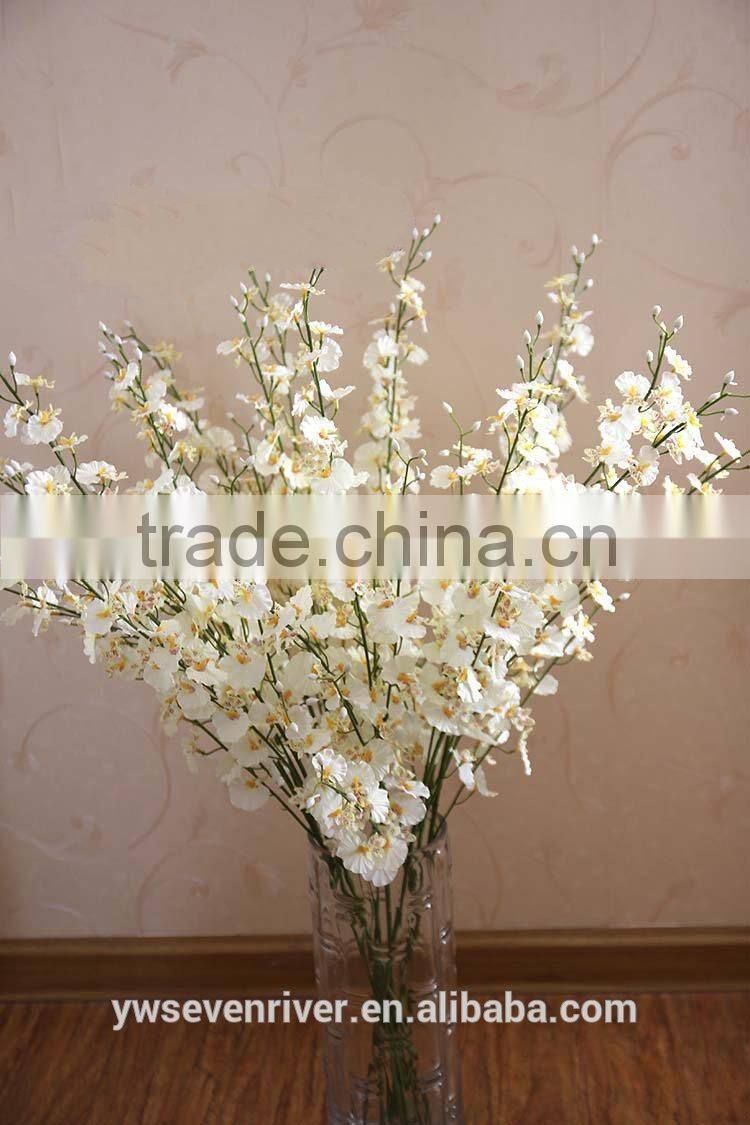 Blasting models available!High-grade yellow dancing orchid Gao zhi silk flowers wholesale simulation flower household ground ado