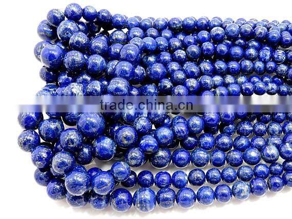 Lapis Lazuli Plane Roundlle Beads 4.5X13MM Approx