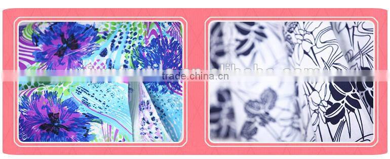 Rayon Polyester Cotton Flower Printed Fabric