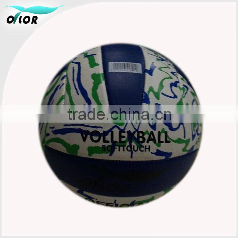 Official size or custom machine-sewn pvc volleyball for training and match