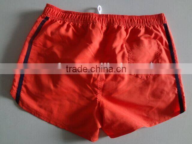 Red Color Short Swimming Board Shorts