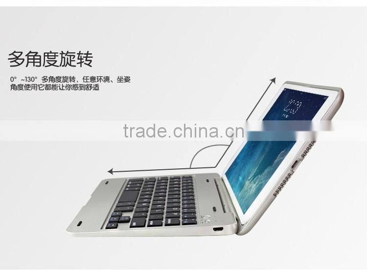 CE&FCC&MSDS passed Folio Clamshell Bluetooth 3.0 keyboard cover case for iPad Mini4 with protective case