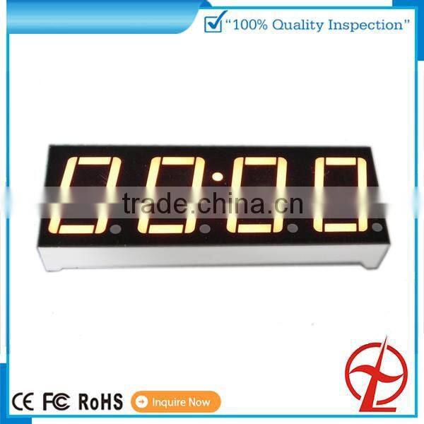 7-segment display 4 digit yellow green color OEM china factory
