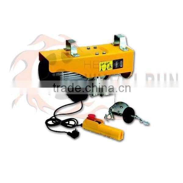 Hot sale PA400 220V 1 phase winch mini electric wire rope hoist
