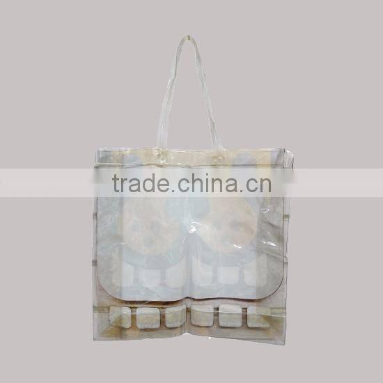 2016 Fashion Products Bros Brown Baby Lion Head with Teeth Waterproof Printed Transparent Beach Shoulder Bag