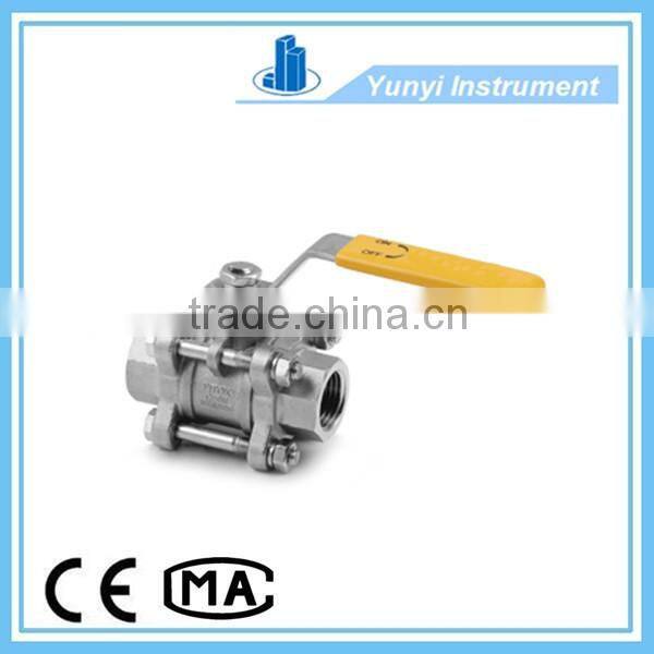 Three-pieces ball valve price
