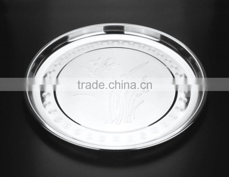 stainless steel cheap salad dinner plates made in china 2015 hot new product