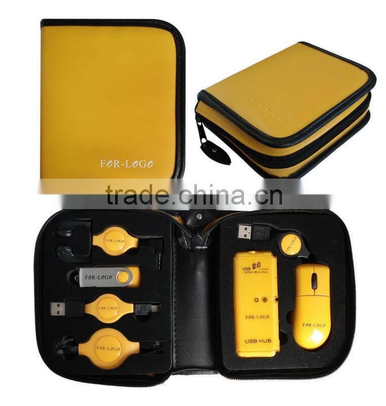 usb computer tool kit(usb flash drive+mouse+usb hub+earphone)