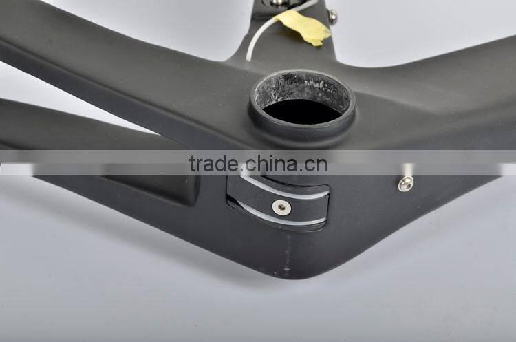 Matt finish UD weave carbon fiber TT road bike frame